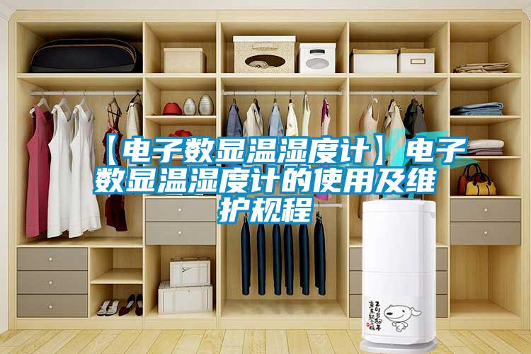 【電子數顯溫濕度計】電子數顯溫濕度計的使用及維護規(guī)程