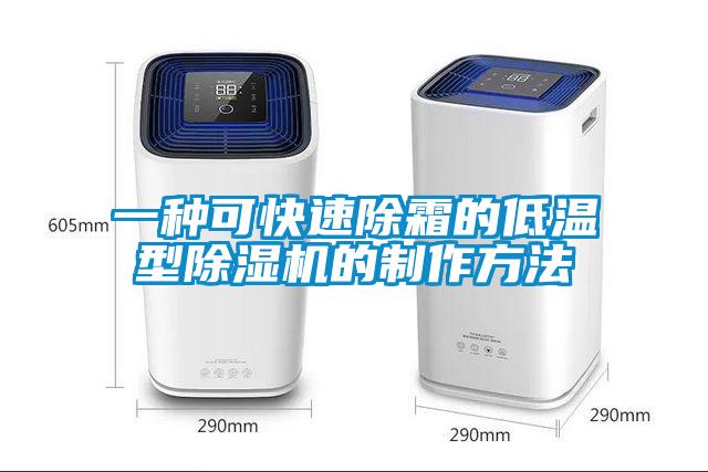 一種可快速除霜的低溫型除濕機的制作方法