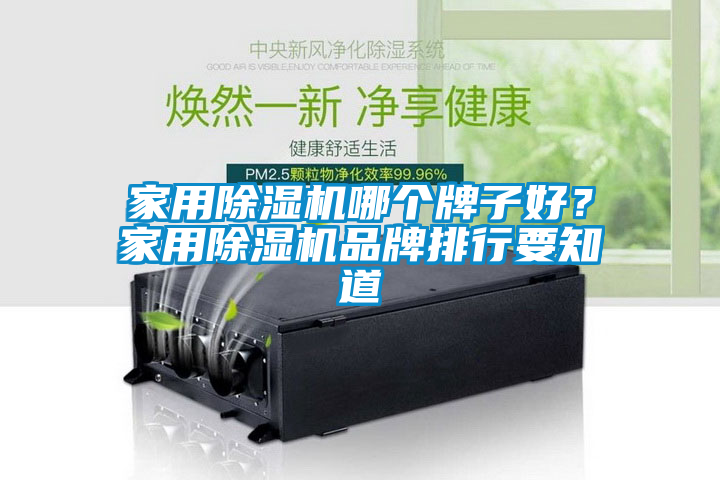 家用除濕機哪個牌子好？家用除濕機品牌排行要知道