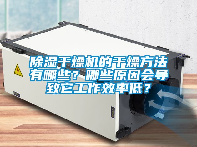 除濕干燥機的干燥方法有哪些？哪些原因會導致它工作效率低？